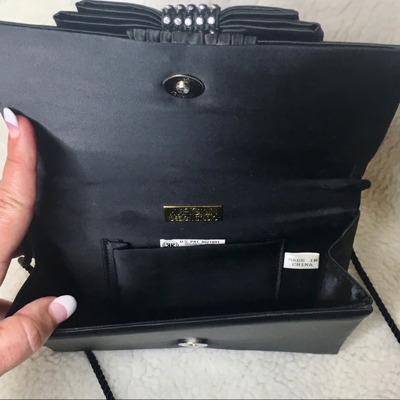 🆕 Satin & Rhinestone Evening Bag - Picture 5 of 9